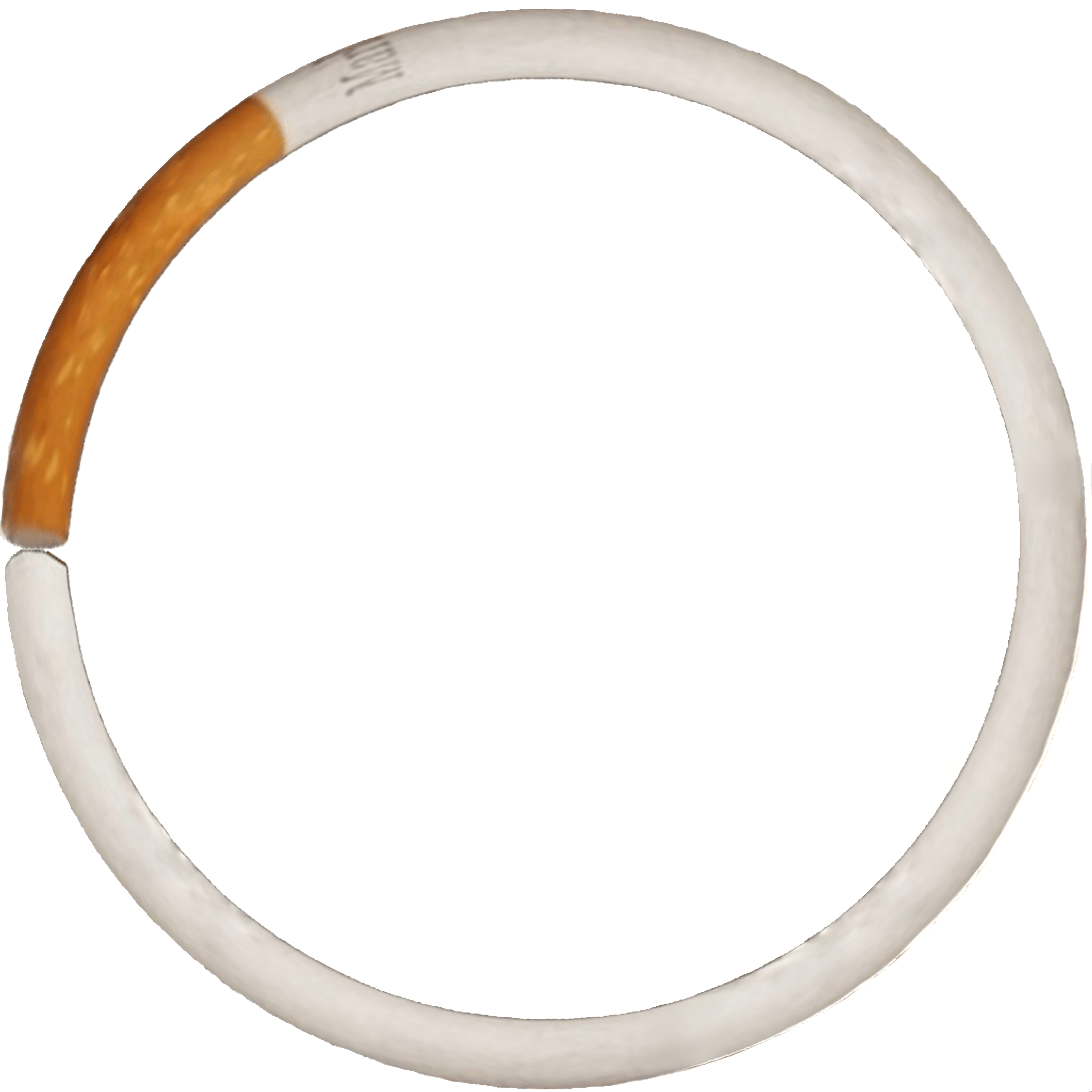 Marlouroboros meme showing a cigarette bent into a circular Ouroboros shape
