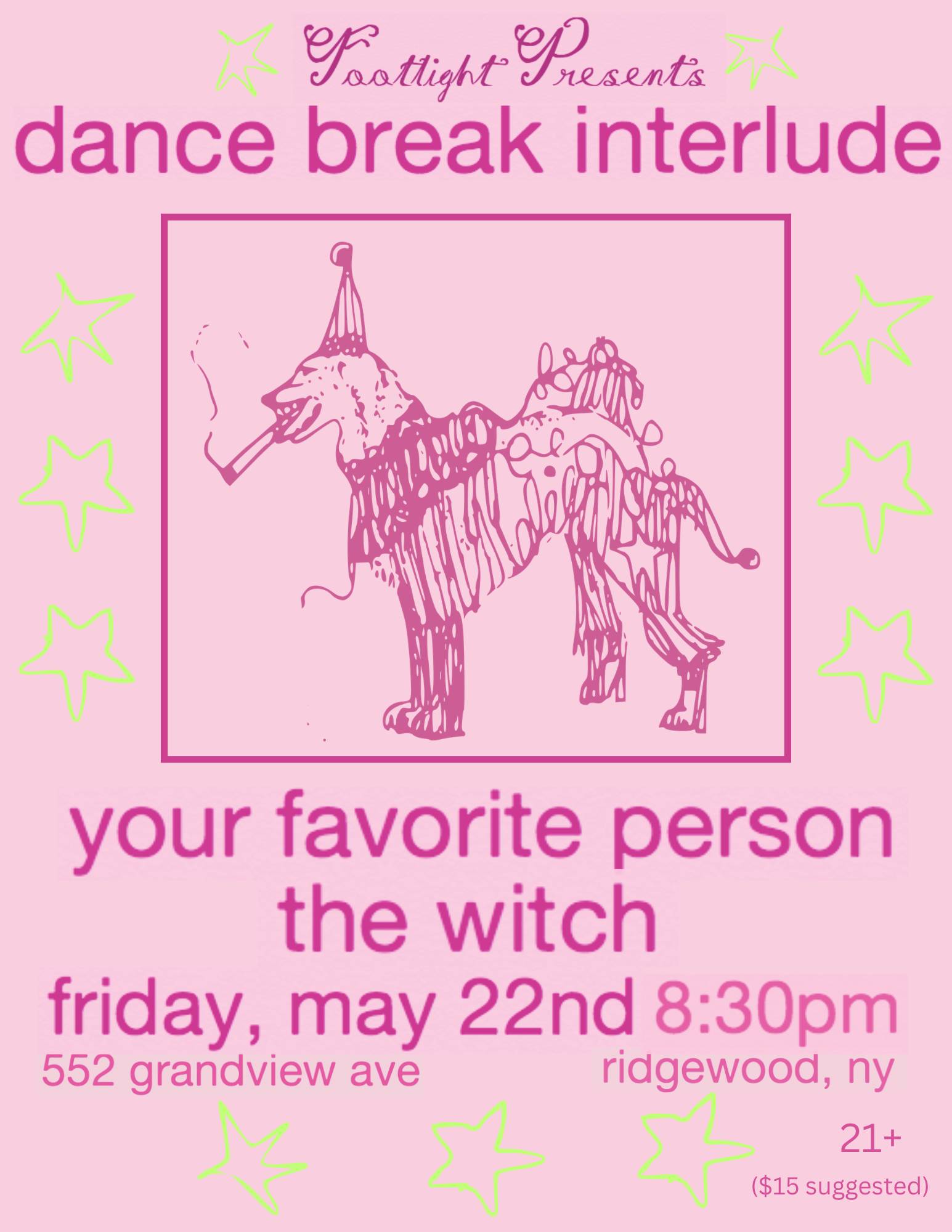 indie rock show 5.22.26 in ridgewood, NY